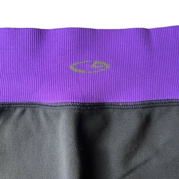Champion C9 Womens XL Capri Leggings Purple Gray Yoga Pants Premium Duo Dry New - Picture 7 of 12